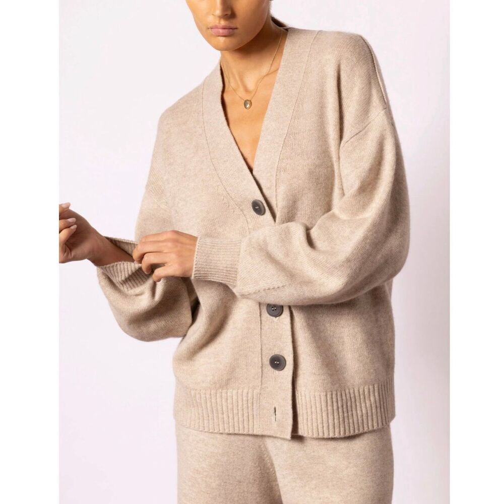Brochu Walker The Danner Cardigan in Travertine Mélange Size Large